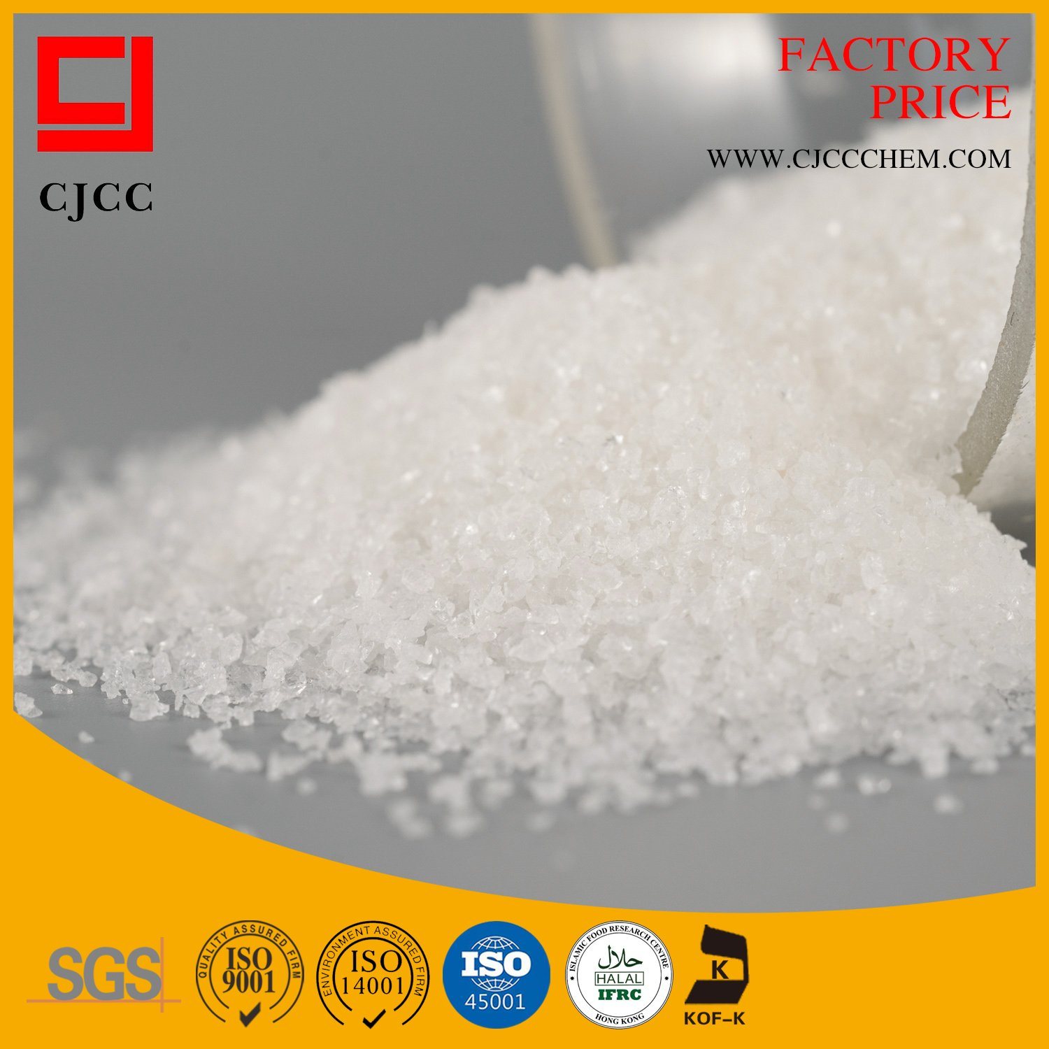 Polyacrylamide comes in three forms: solid, liquid and powder.